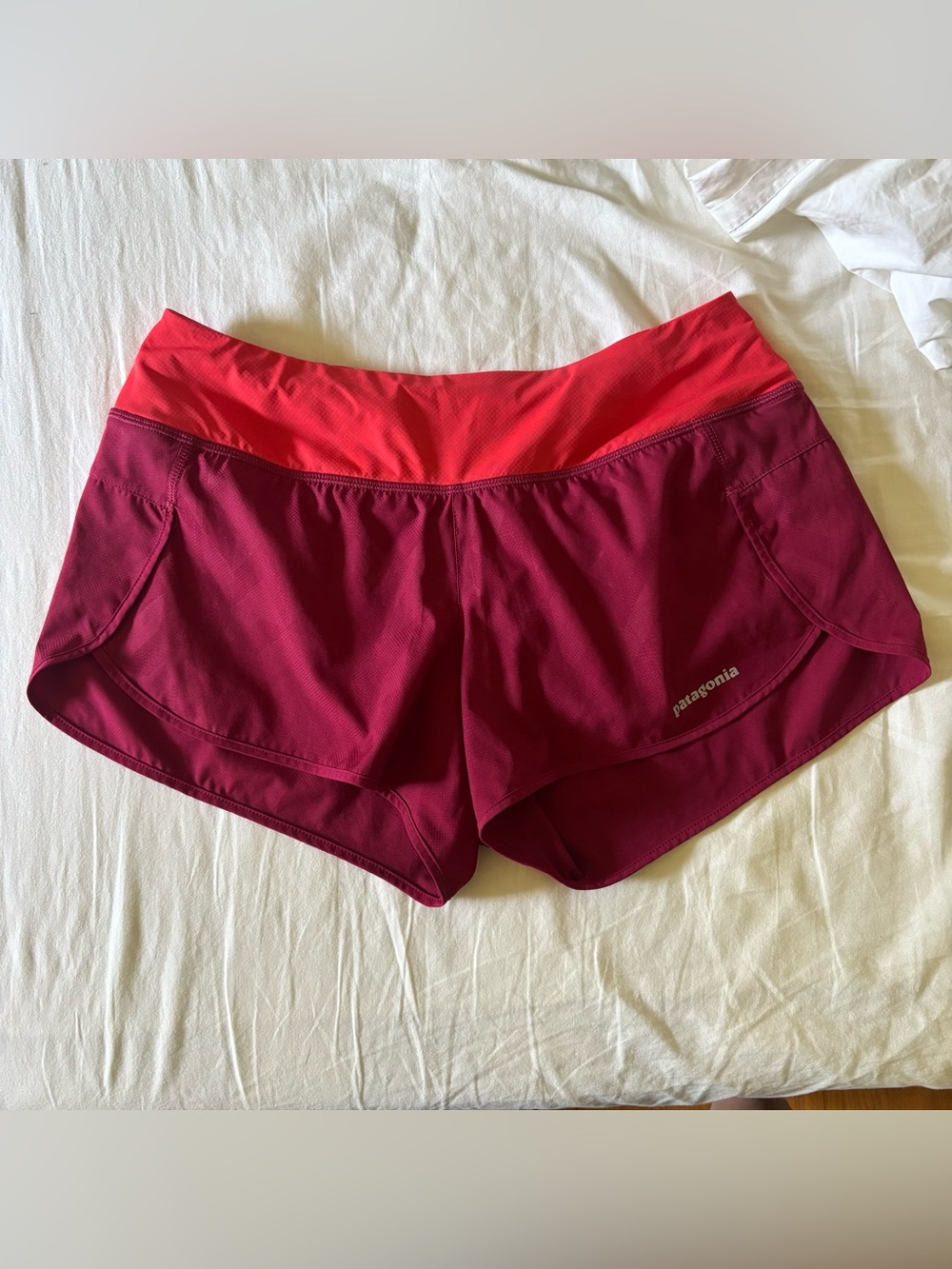 Patagonia women’s Strider shorts in red